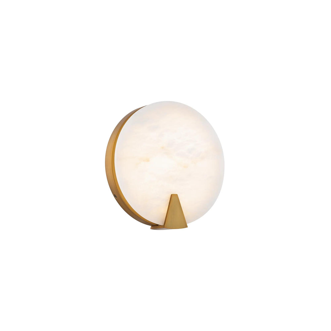 Aged brass finish wall sconce, by Modern Forms, for hallway or living room