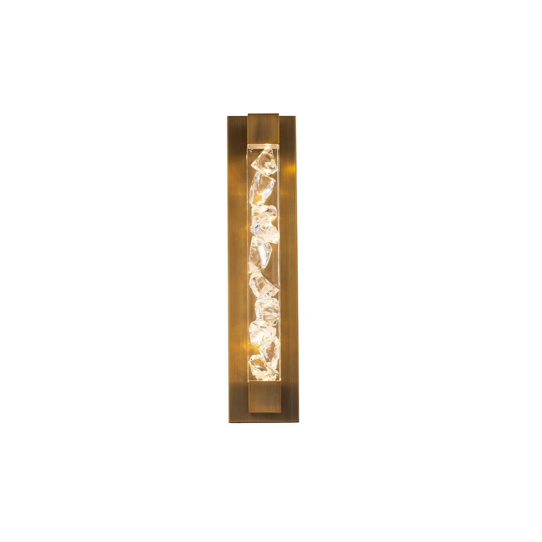 Aged brass finish vanity light, by Modern Forms, for bathroom