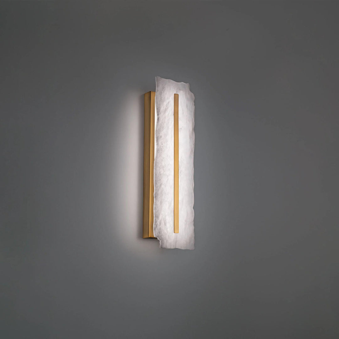 Antique nickel finish wall sconce, by Modern Forms, for hallway or living room