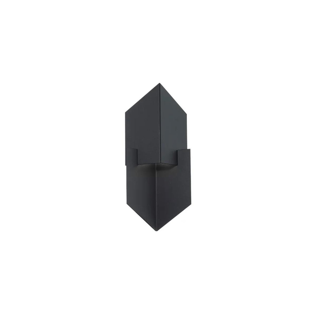 Black finish wall sconce, by Modern Forms, for hallway or living room