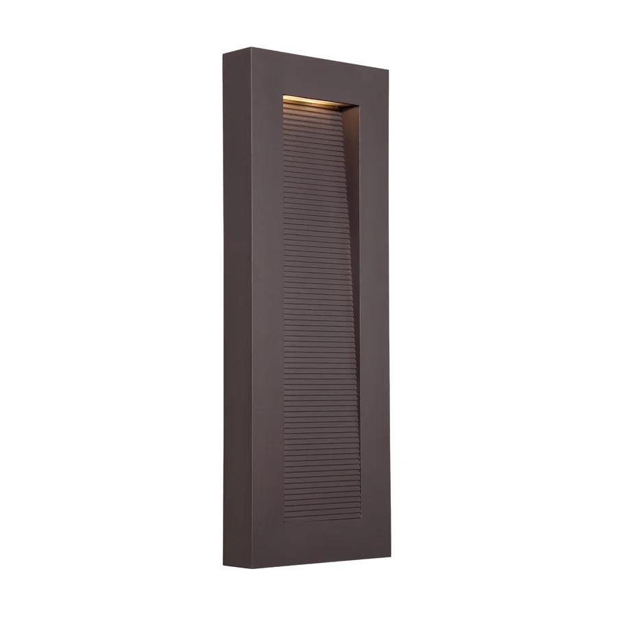 Bronze finish wall sconce, by Modern Forms, for hallway or living room