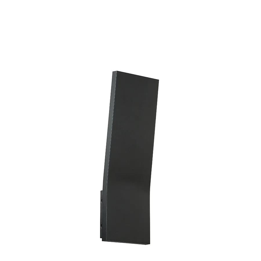 Black finish wall sconce, by Modern Forms, for hallway or living room