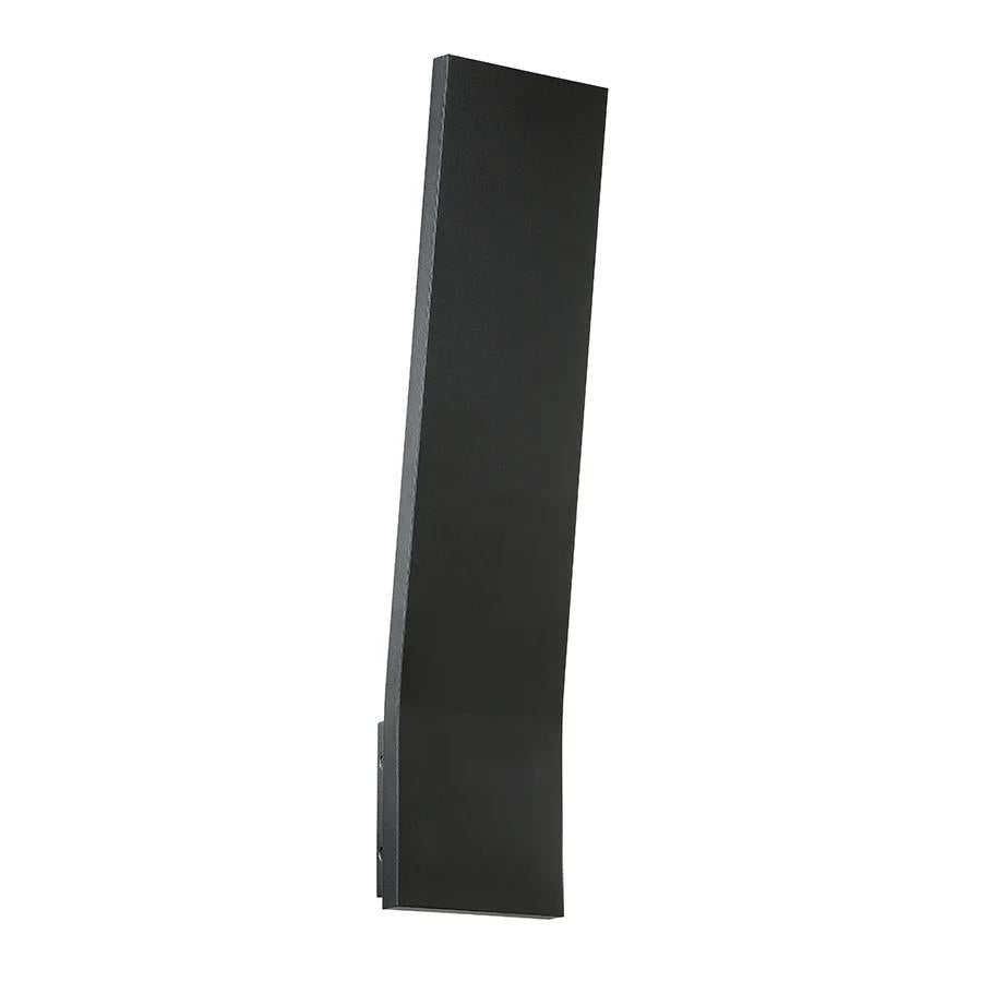 Black finish wall sconce, by Modern Forms, for hallway or living room