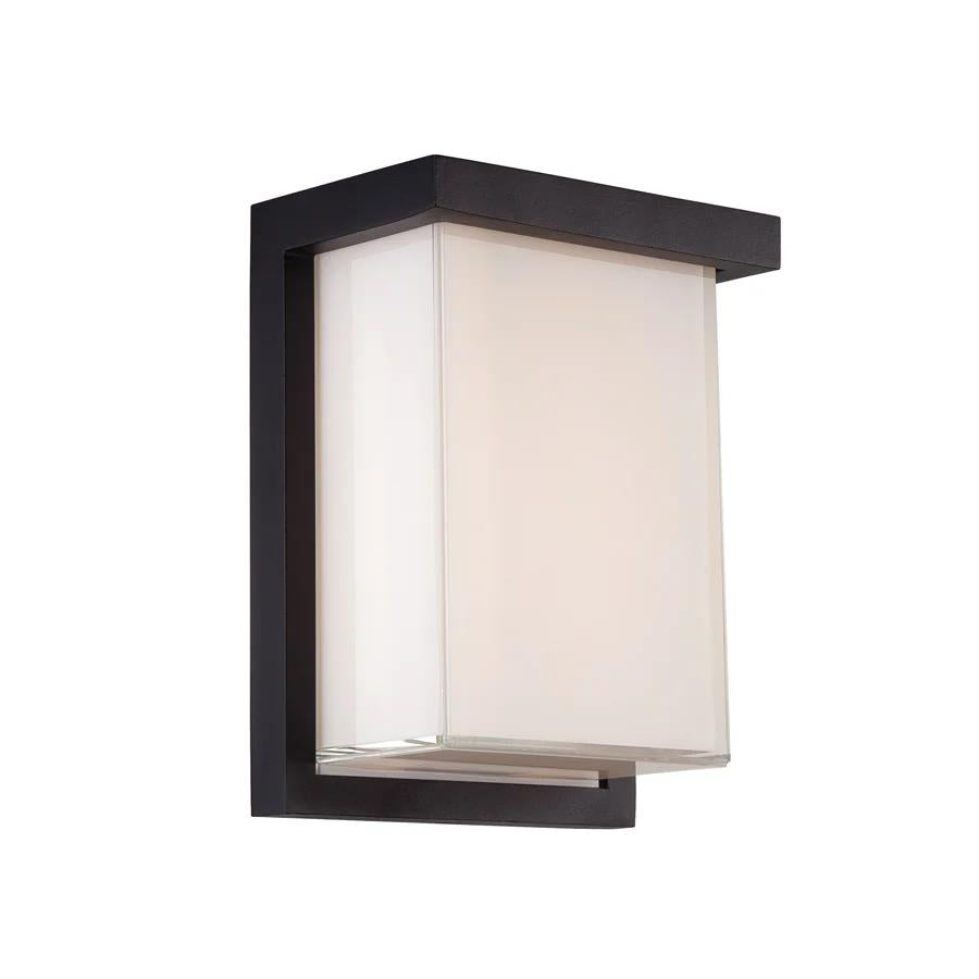 Black finish wall sconce, by Modern Forms, for hallway or living room