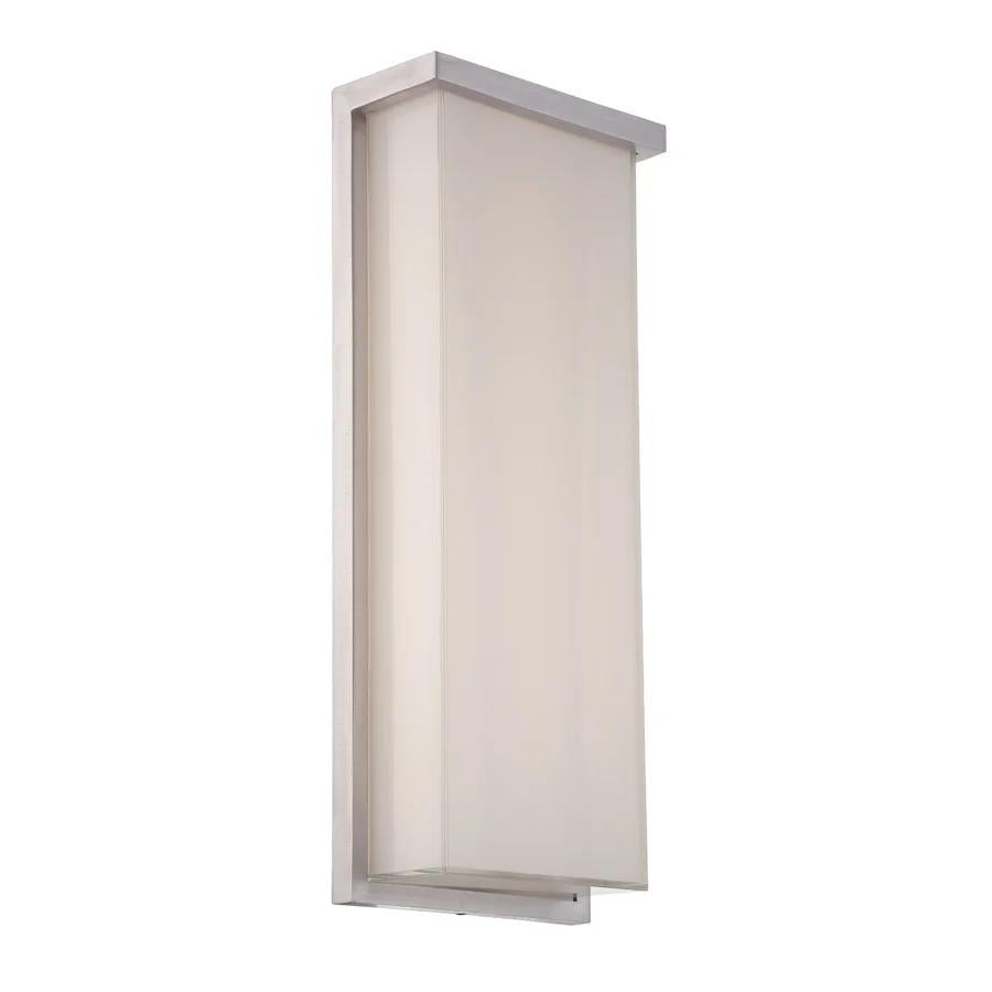 Brushed aluminum finish wall sconce, by Modern Forms, for hallway or living room