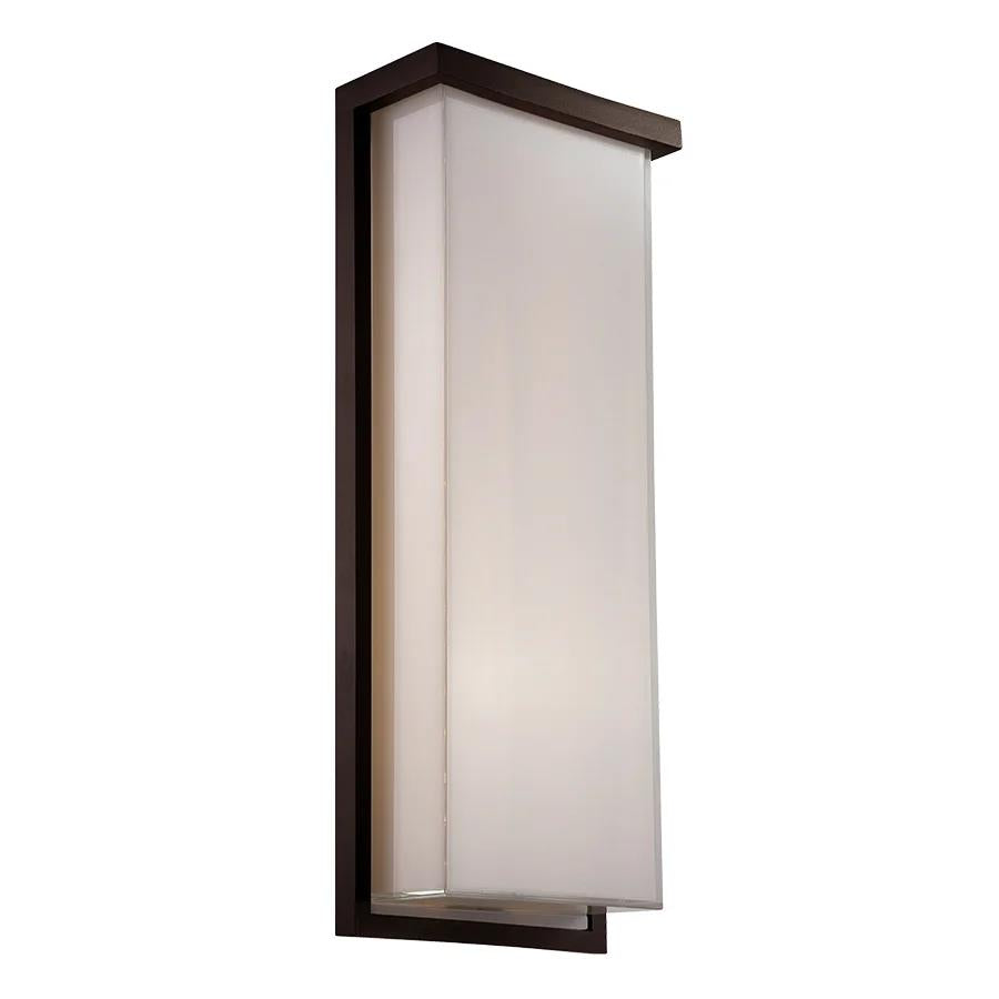 Bronze finish wall sconce, by Modern Forms, for hallway or living room