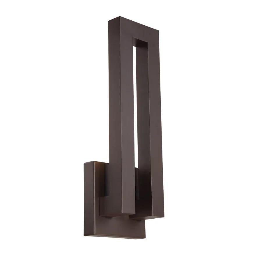 Bronze finish wall sconce, by Modern Forms, for hallway or living room