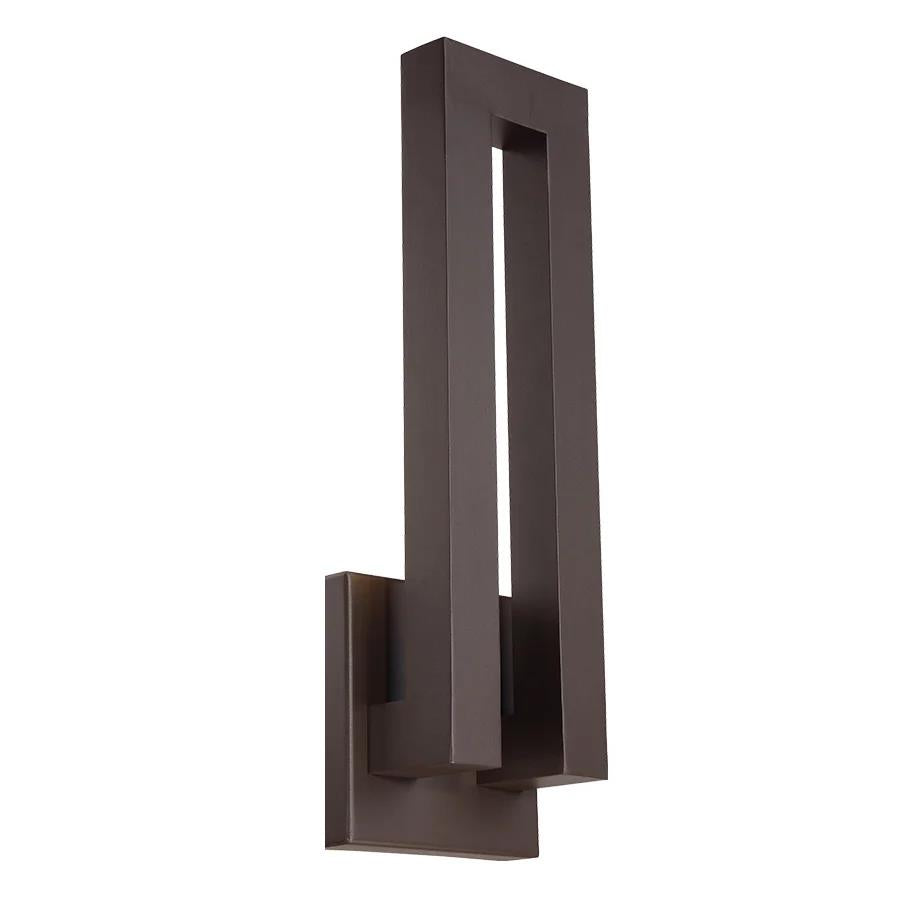Bronze finish wall sconce, by Modern Forms, for hallway or living room