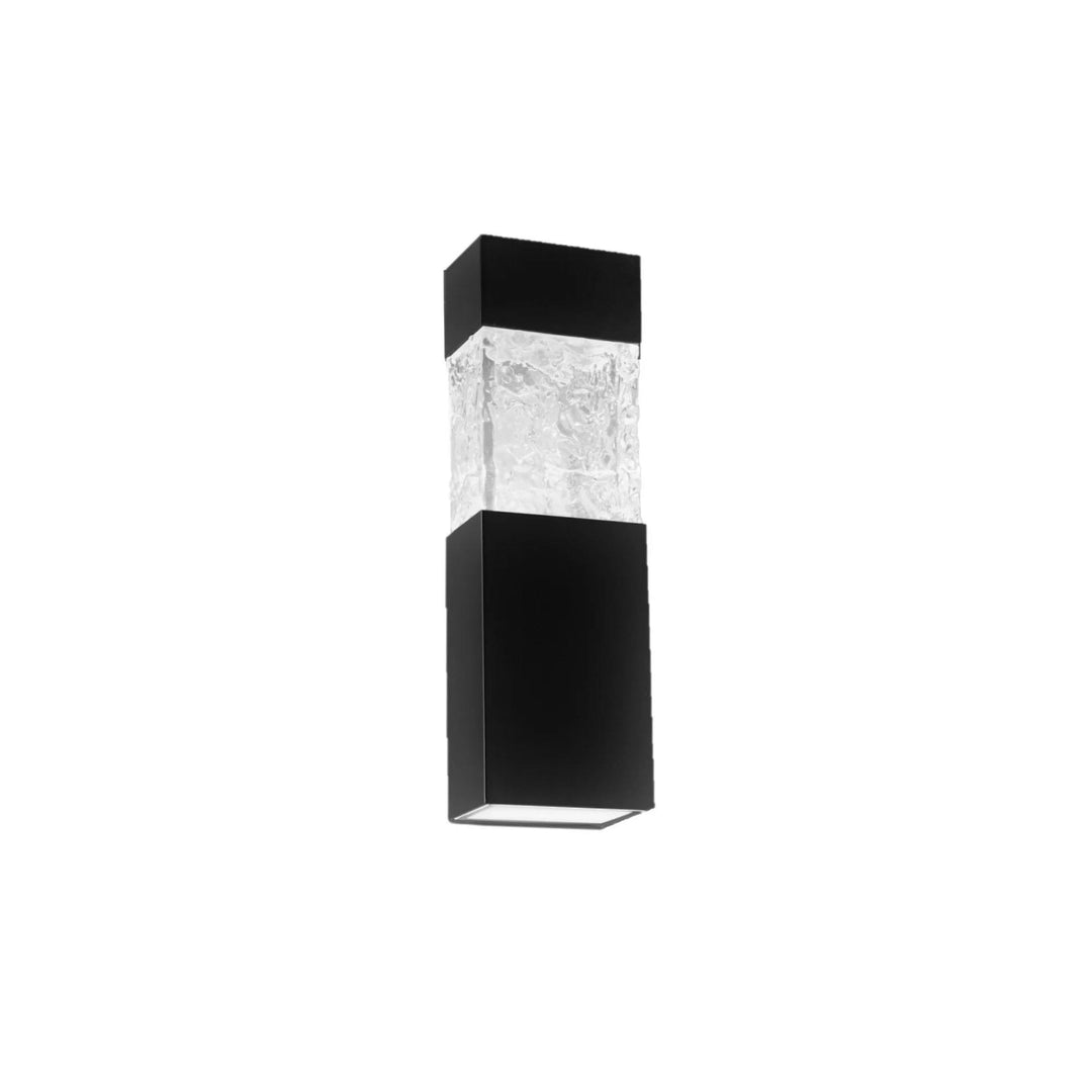Black finish wall sconce, by Modern Forms, for hallway or living room