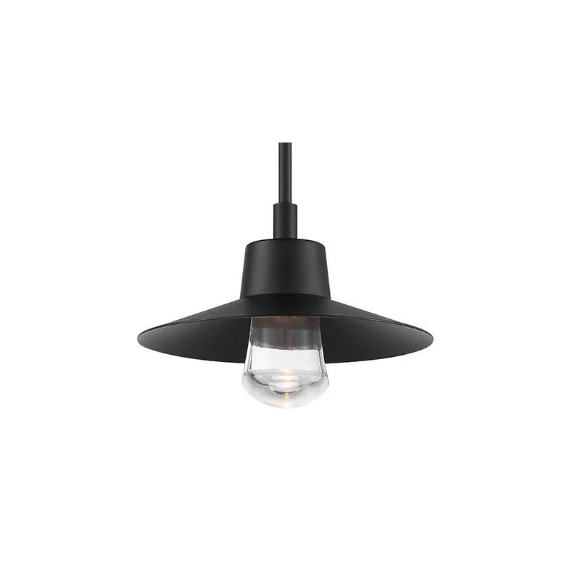 Black finish wall sconce, by Modern Forms, for hallway or living room
