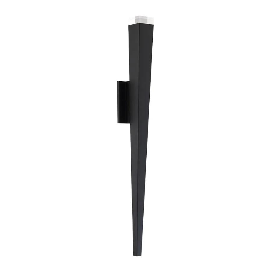 Black finish wall sconce, by Modern Forms, for hallway or living room