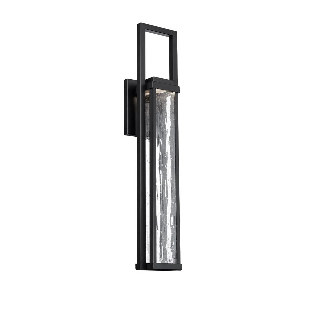 Black finish wall sconce, by Modern Forms, for hallway or living room