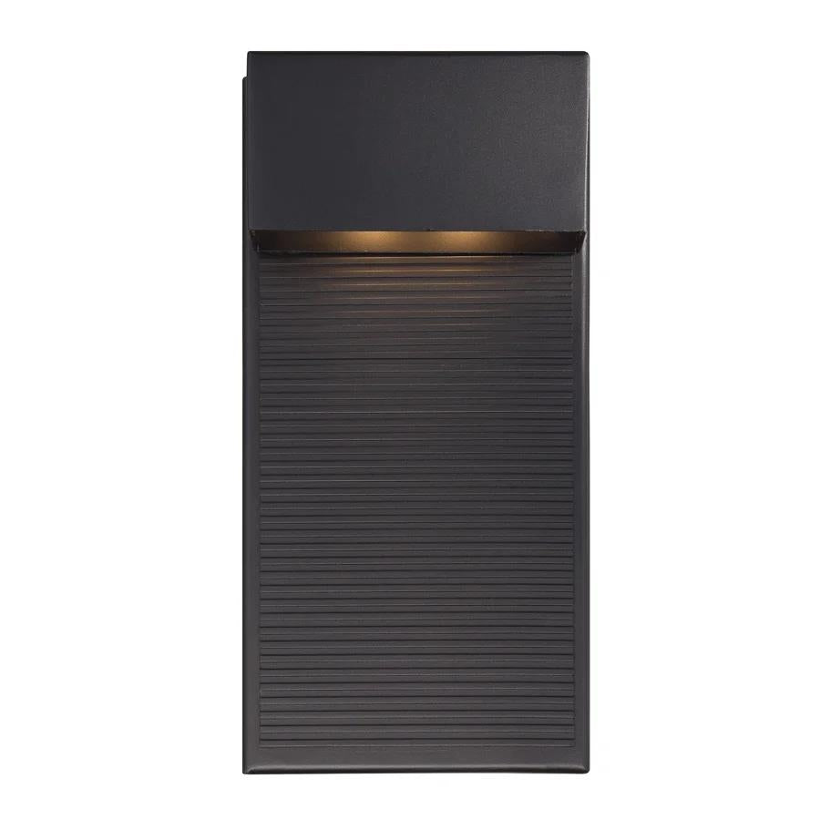 Black finish wall sconce, by Modern Forms, for hallway or living room