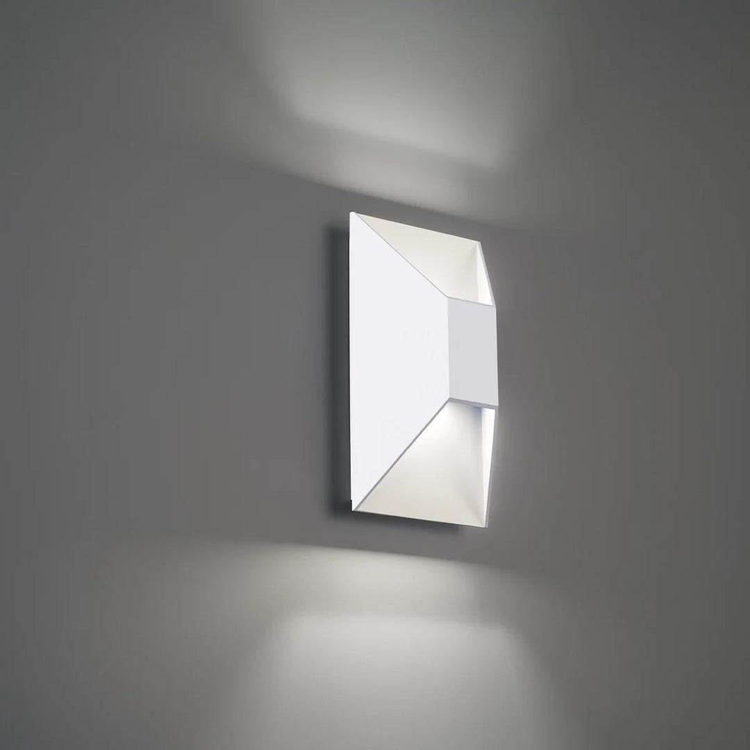White finish wall sconce, by Modern Forms, for hallway or living room