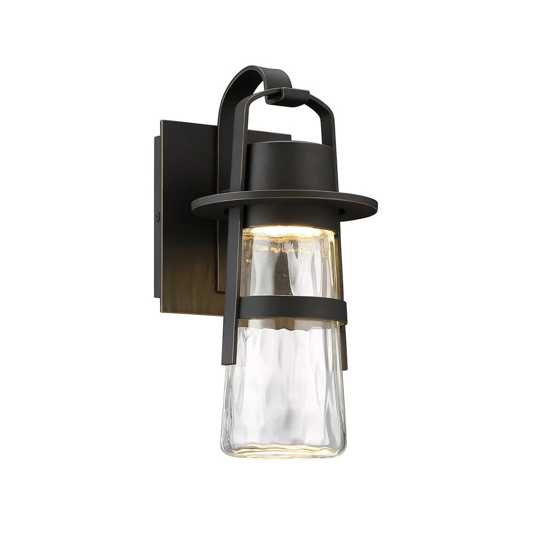 Oil rubbed bronze finish wall sconce, by Modern Forms, for hallway or living room