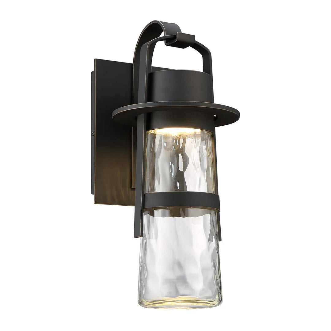 Oil rubbed bronze finish wall sconce, by Modern Forms, for hallway or living room