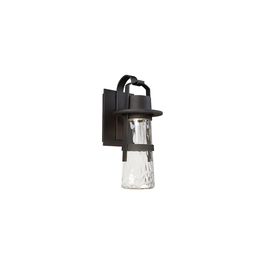 Black finish wall sconce, by Modern Forms, for hallway or living room