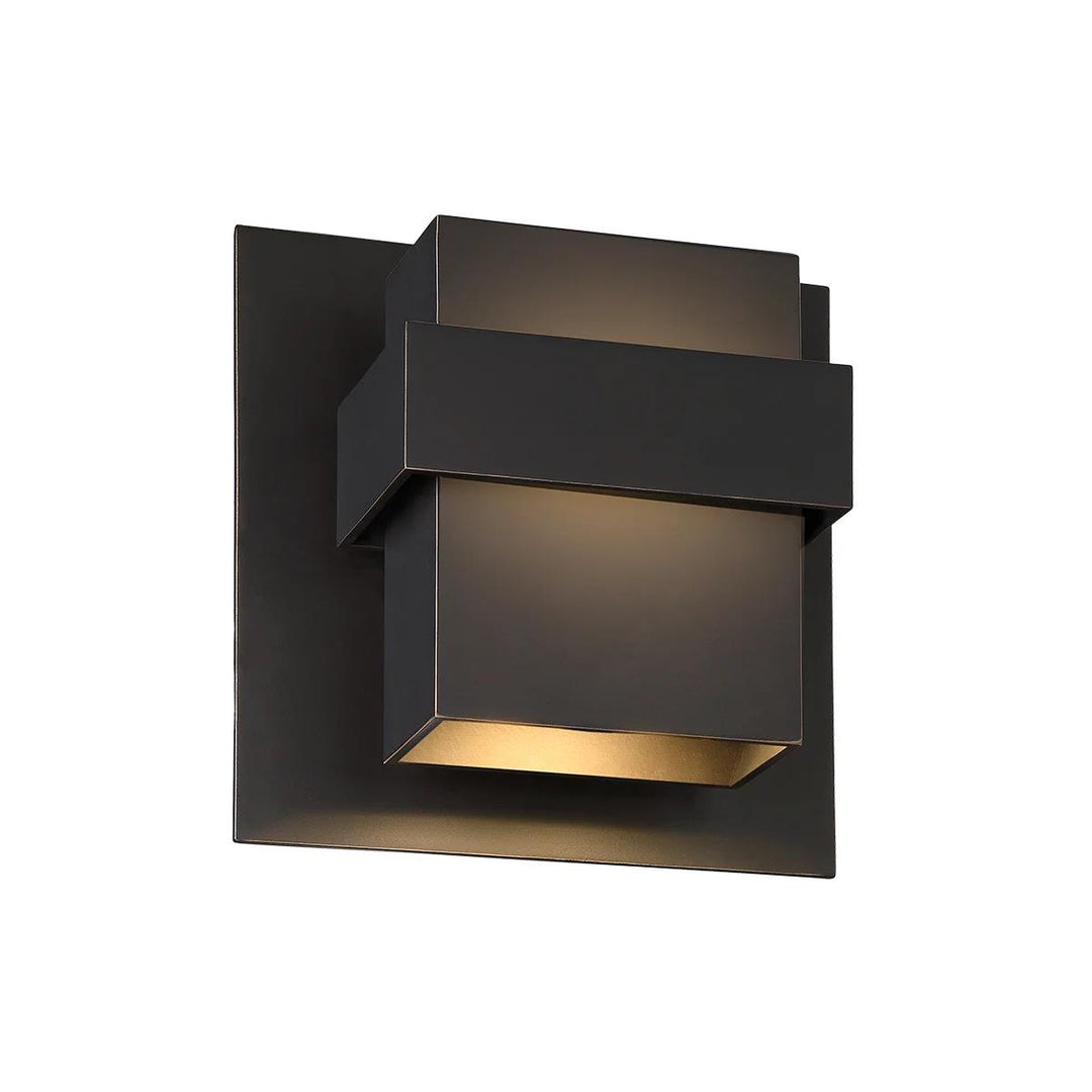 Oil rubbed bronze finish wall sconce, by Modern Forms, for hallway or living room
