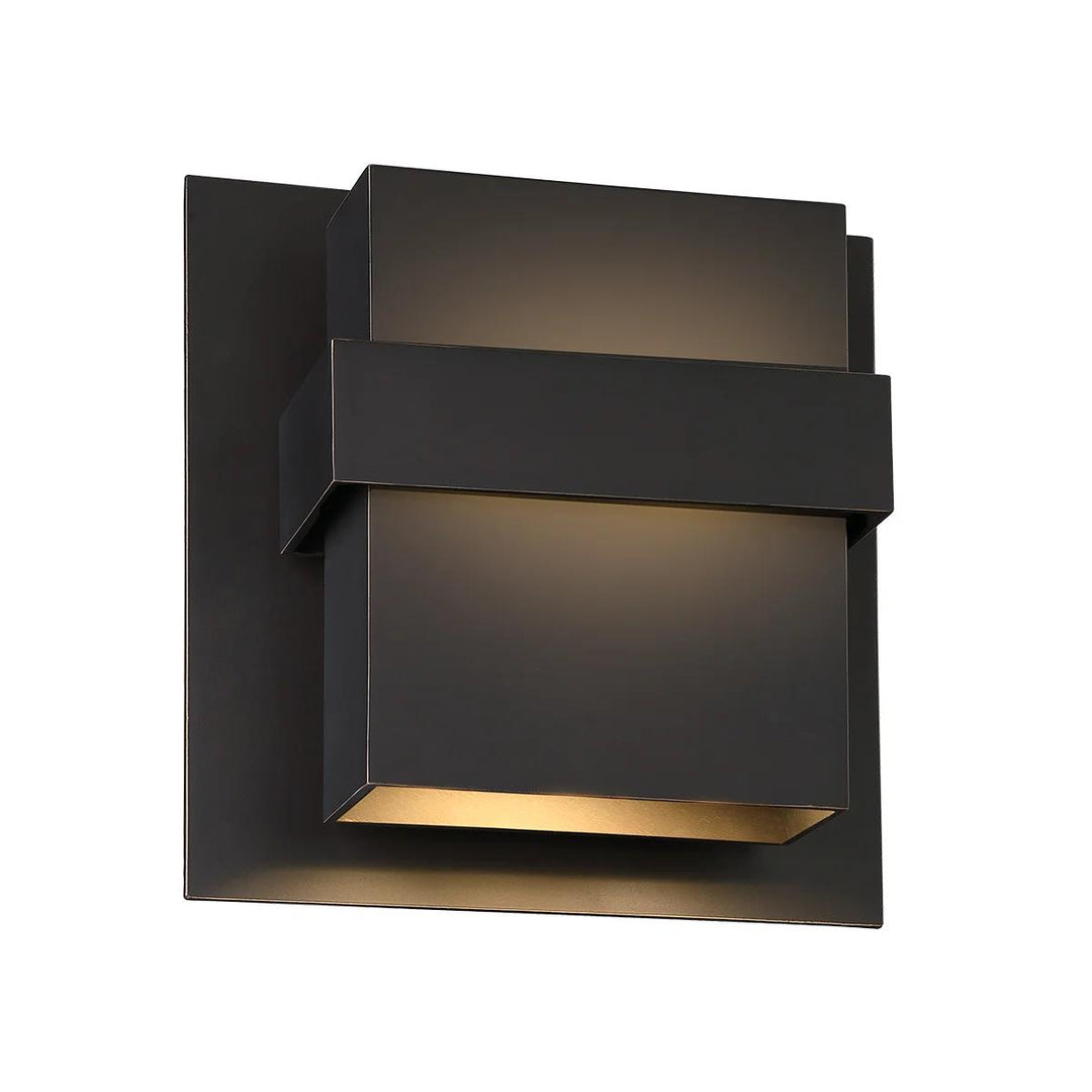 Oil rubbed bronze finish wall sconce, by Modern Forms, for hallway or living room