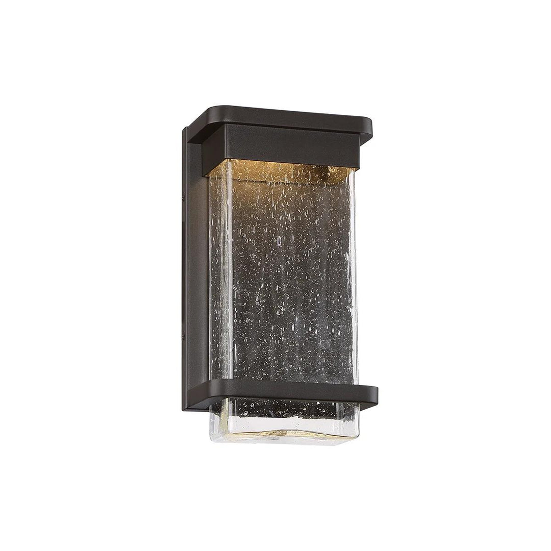 Black finish wall sconce, by Modern Forms, for hallway or living room