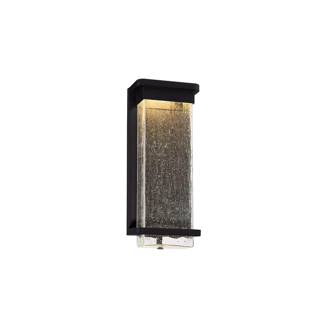 Black finish wall sconce, by Modern Forms, for hallway or living room