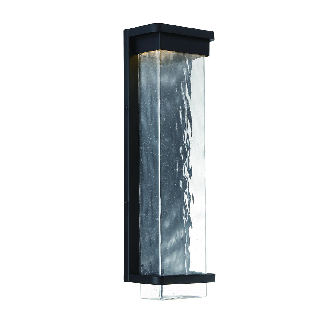 Black finish wall sconce, by Modern Forms, for hallway or living room