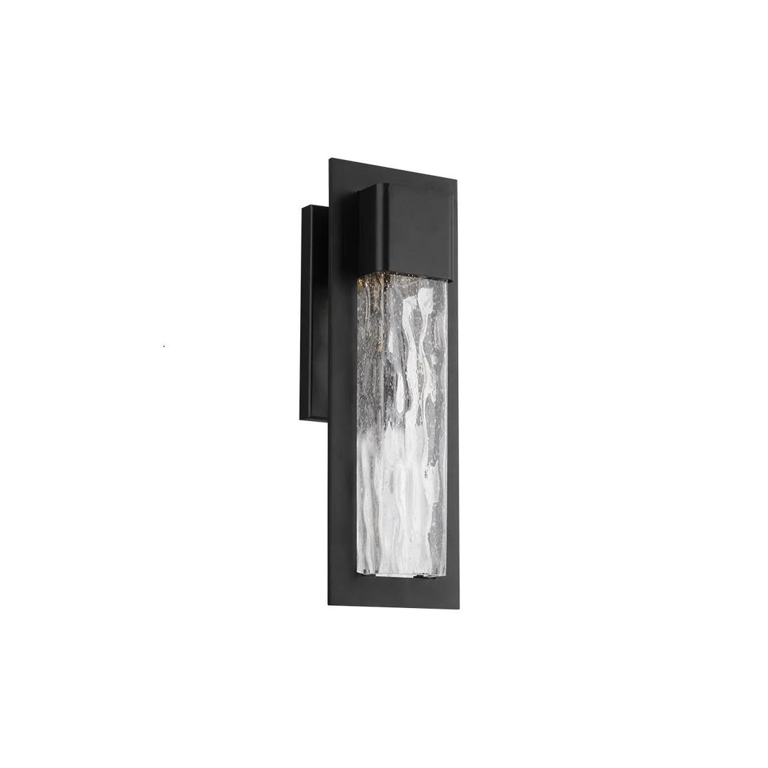 Black finish wall sconce, by Modern Forms, for hallway or living room