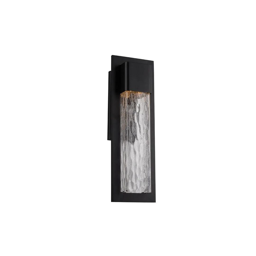 Black finish wall sconce, by Modern Forms, for hallway or living room