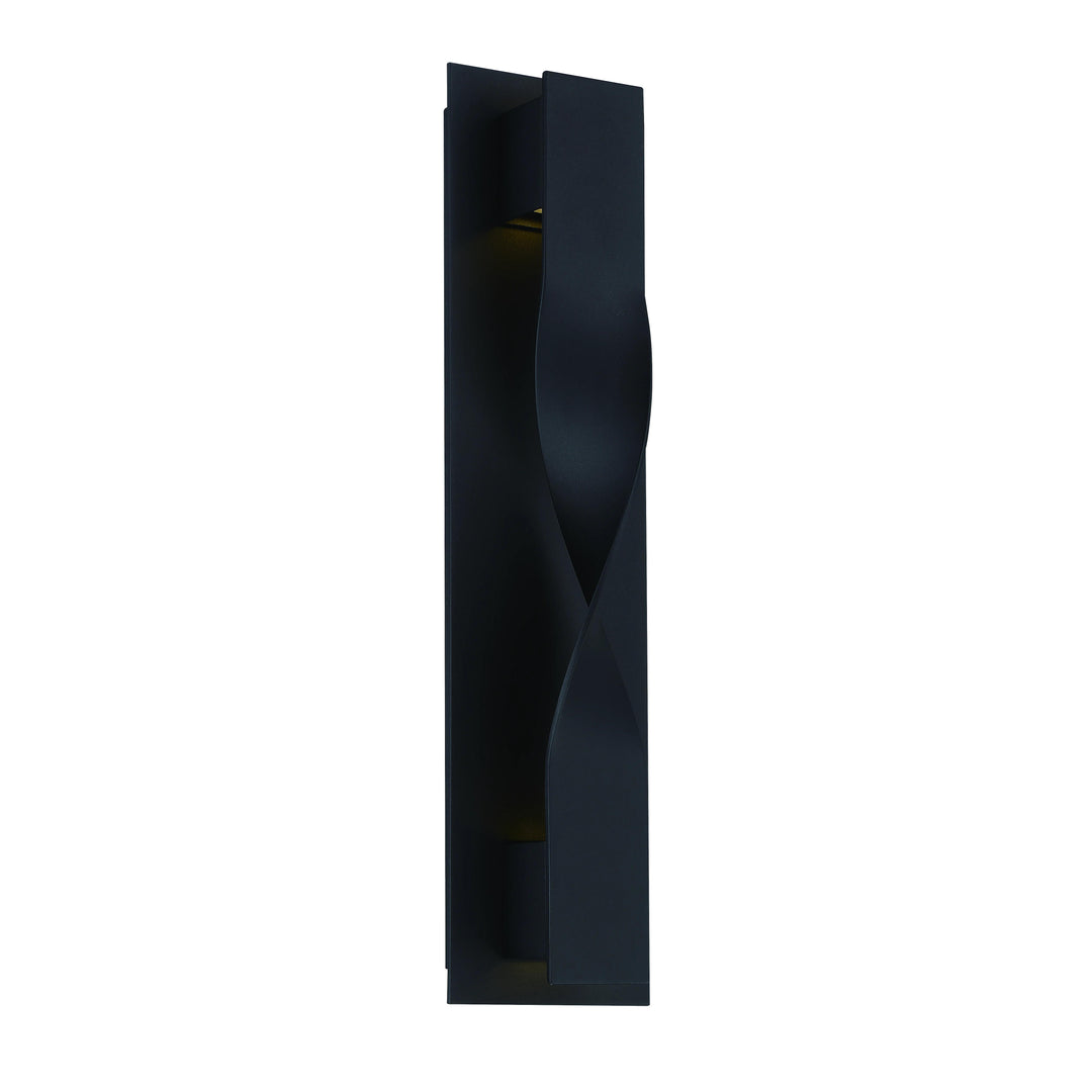 Black finish wall sconce, by Modern Forms, for hallway or living room