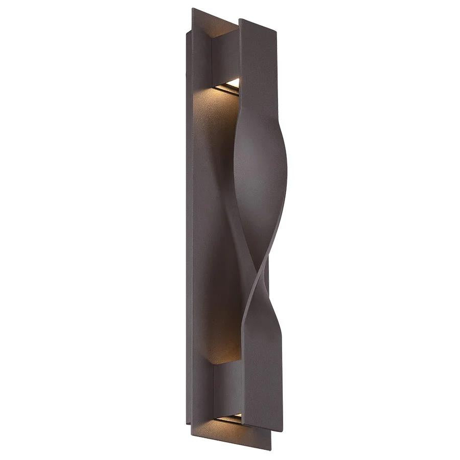 Bronze finish wall sconce, by Modern Forms, for hallway or living room