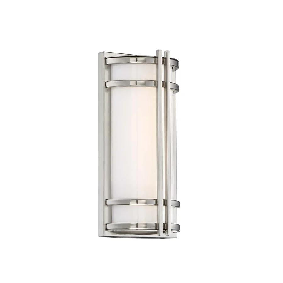 Stainless steel finish wall sconce, by Modern Forms, for hallway or living room