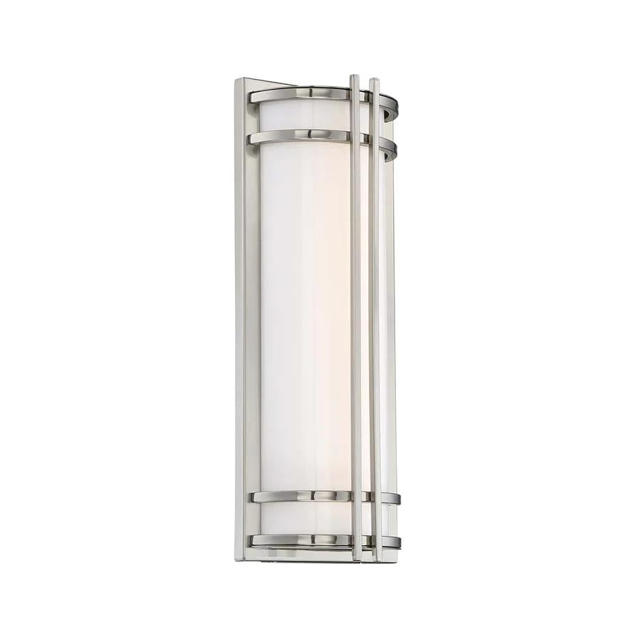 Stainless steel finish wall sconce, by Modern Forms, for hallway or living room