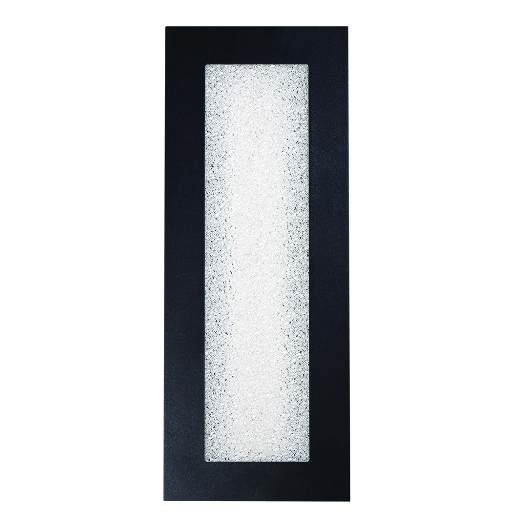 Black finish wall sconce, by Modern Forms, for hallway or living room