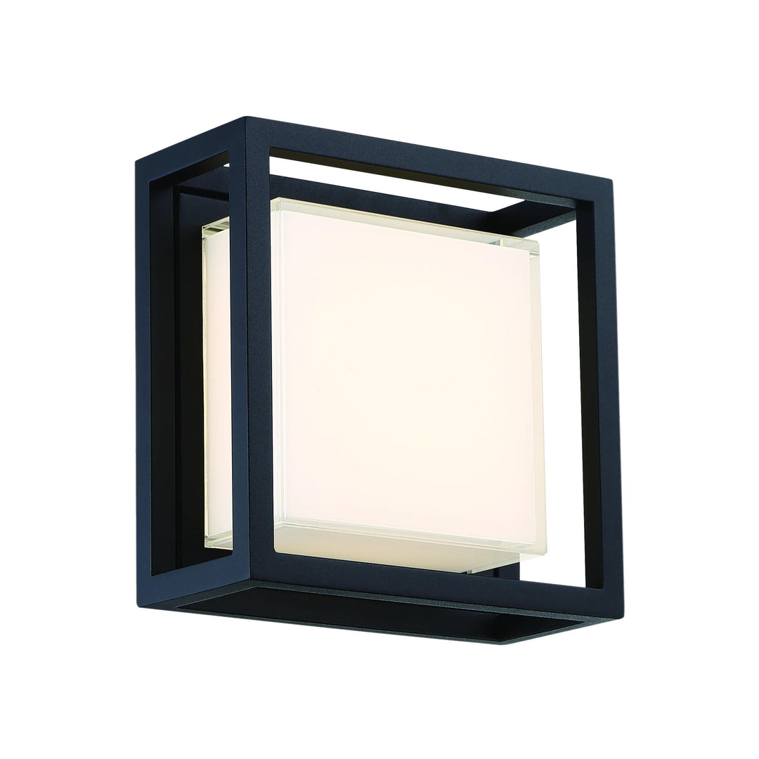 Black finish wall sconce, by Modern Forms, for hallway or living room