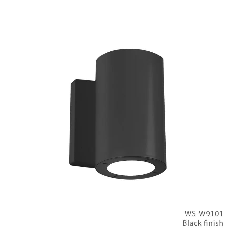 Black finish wall sconce, by Modern Forms, for hallway or living room