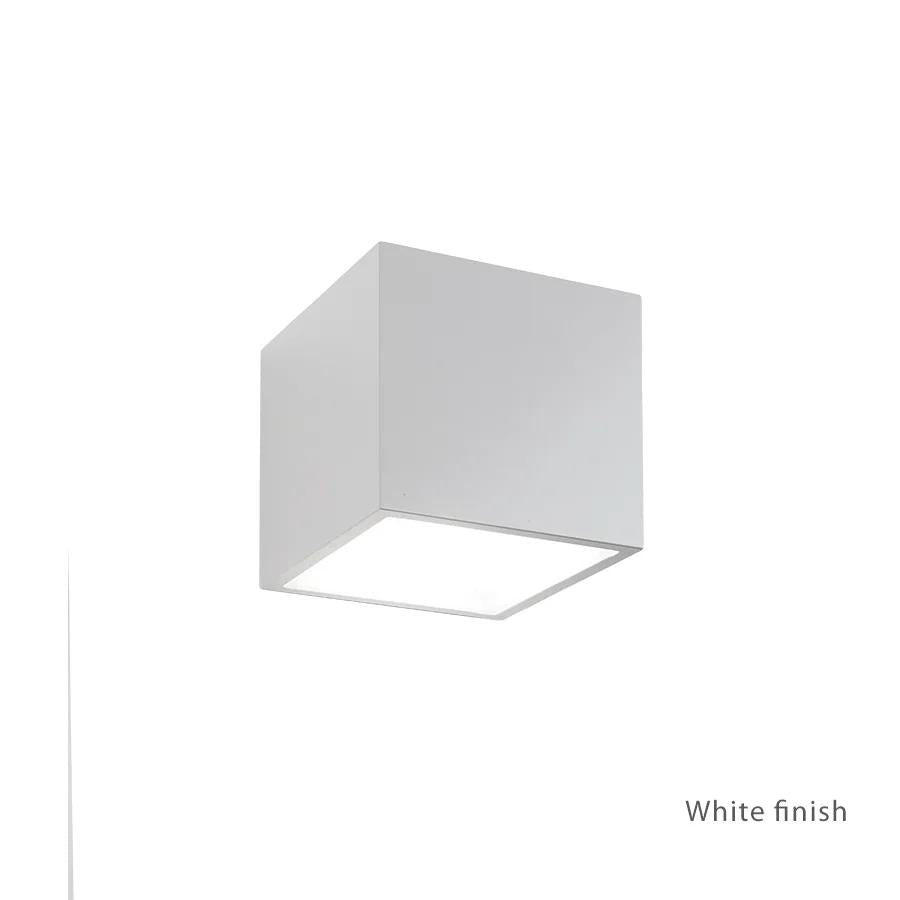 White finish wall sconce, by Modern Forms, for hallway or living room