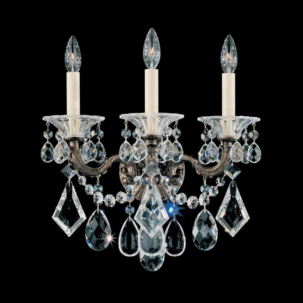 Heirloom bronze wall sconce, by Schonbek, for hallway or living room
