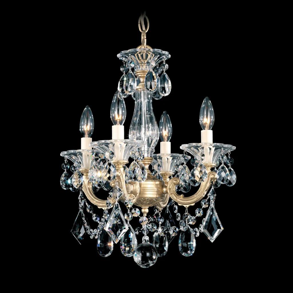 Heirloom gold chandelier, by Schonbek