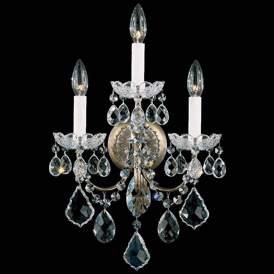 Etruscan gold wall sconce, by Schonbek, for hallway or living room