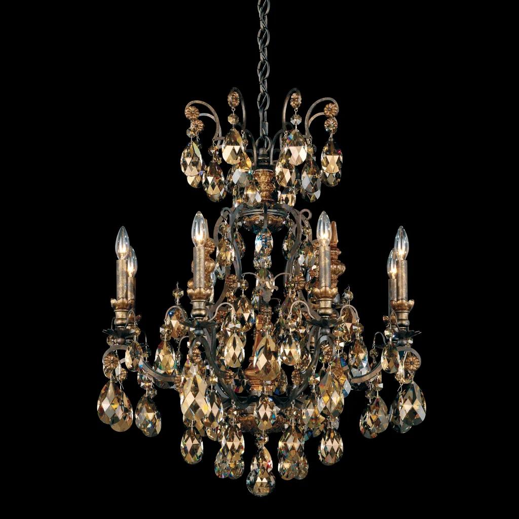 Heirloom bronze chandelier, by Schonbek