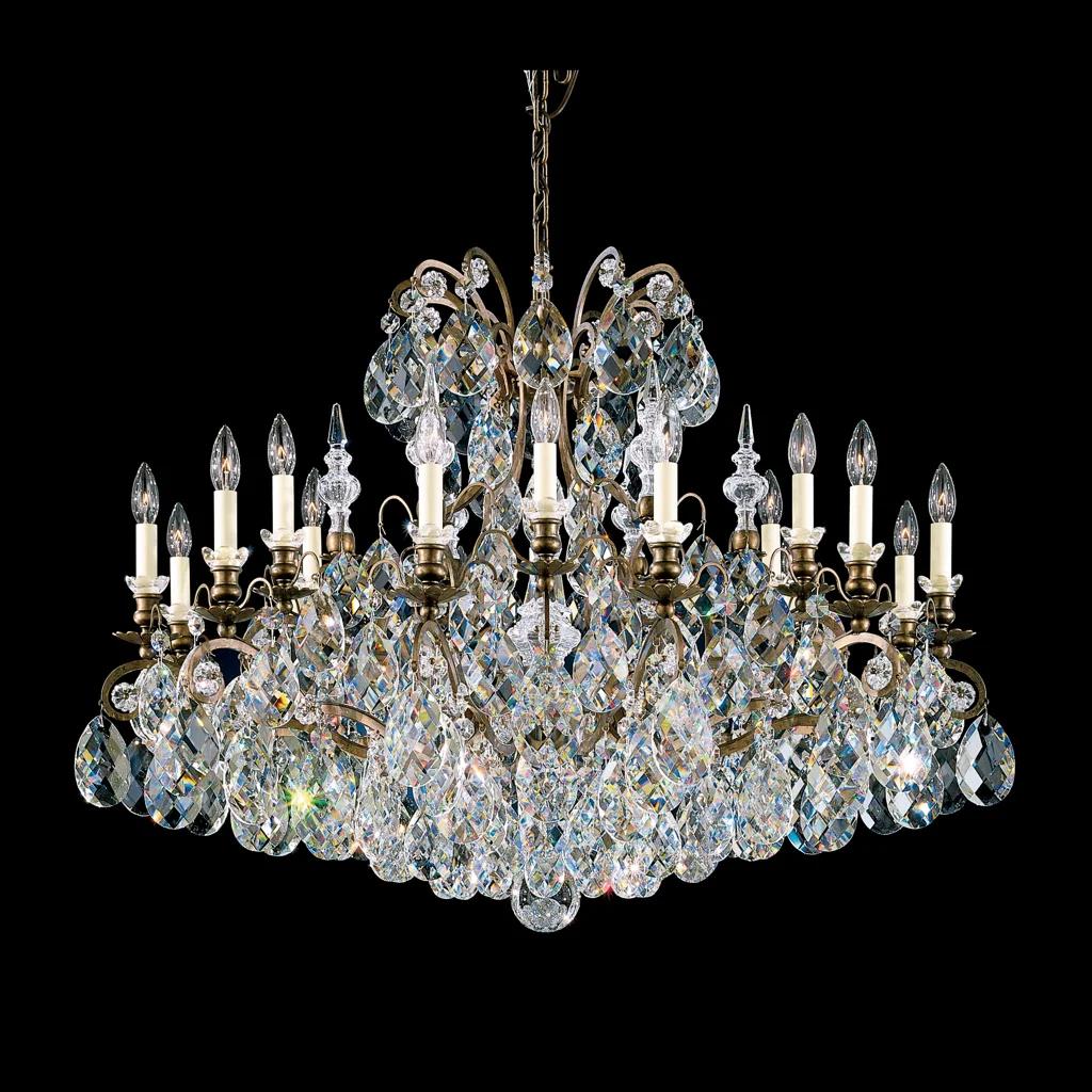 Heirloom bronze chandelier, by Schonbek