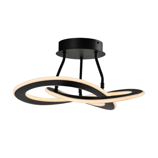 Semi-flush mount ceiling light, by Artcraft, for hallway, bedroom, or entryway