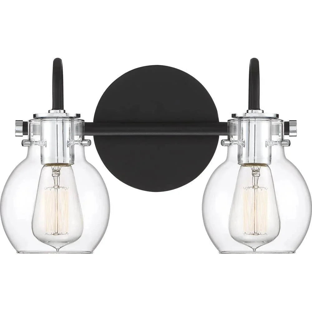 Earth black vanity light, by Quoizel, for bathroom