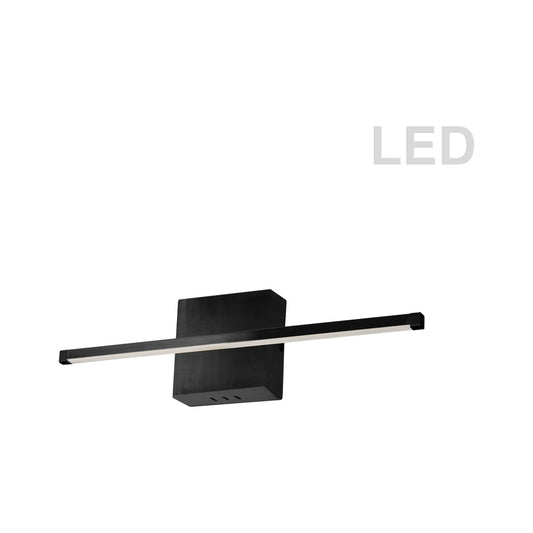 LED black wall sconce, by Dainolite, for hallway or living room