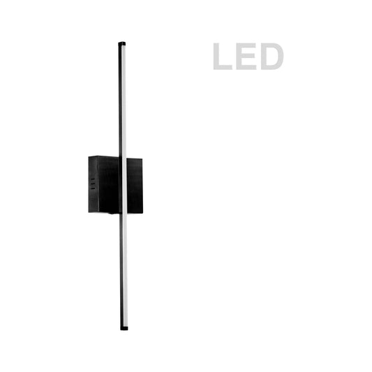 LED black wall sconce, by Dainolite, for hallway or living room