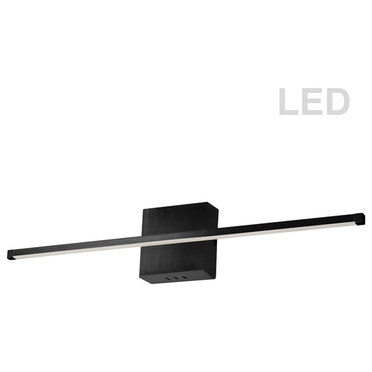 LED black wall sconce, by Dainolite, for hallway or living room