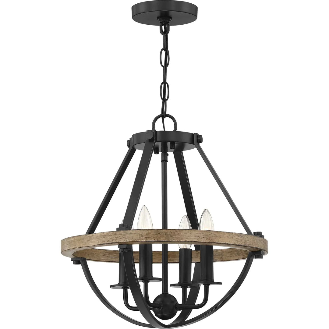 Earth black pendant light, by Quoizel, for kitchen island or dining
