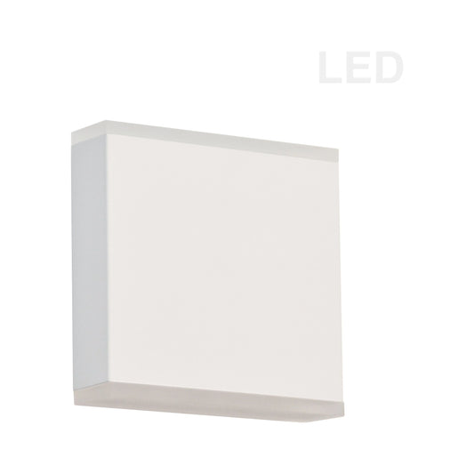 White wall sconce, by Dainolite, for hallway or living room