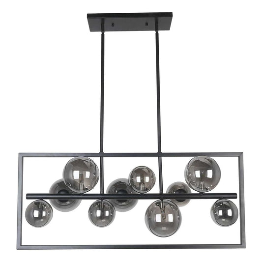 Black island pendant, by Dainolite, for kitchen island or dining