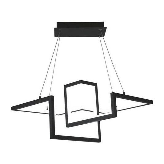 Black pendant light, by WAC, for kitchen island or dining